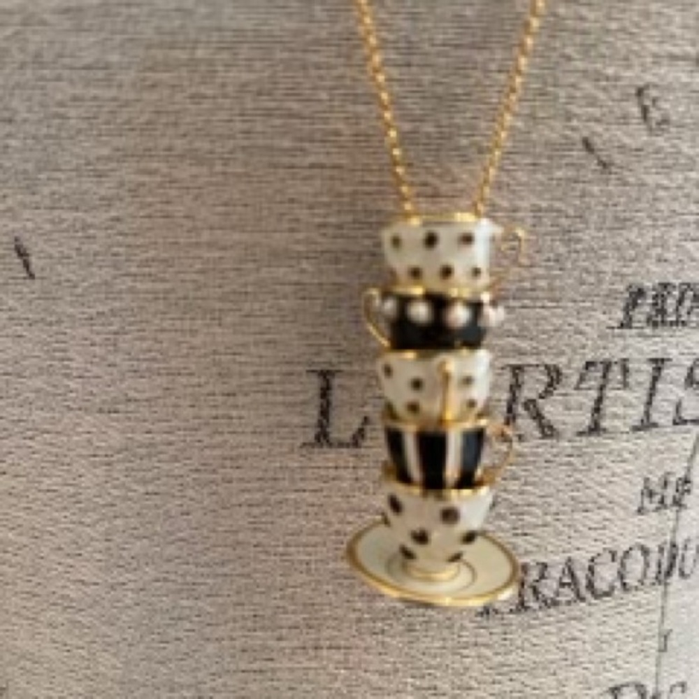 Kate Spade Tea Time Stackable Pendent Necklace - image 4